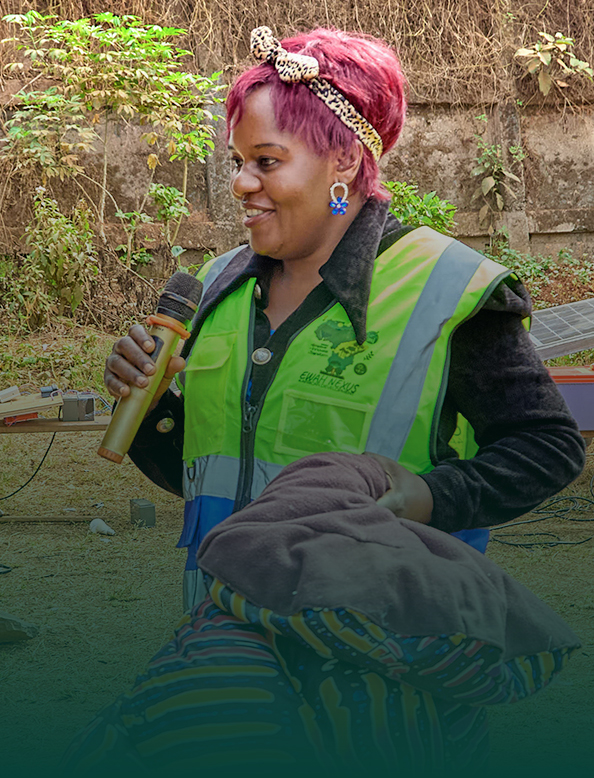 Portrait of Mrs. Nanga Elizabeth, Head of Department for Environment and Water