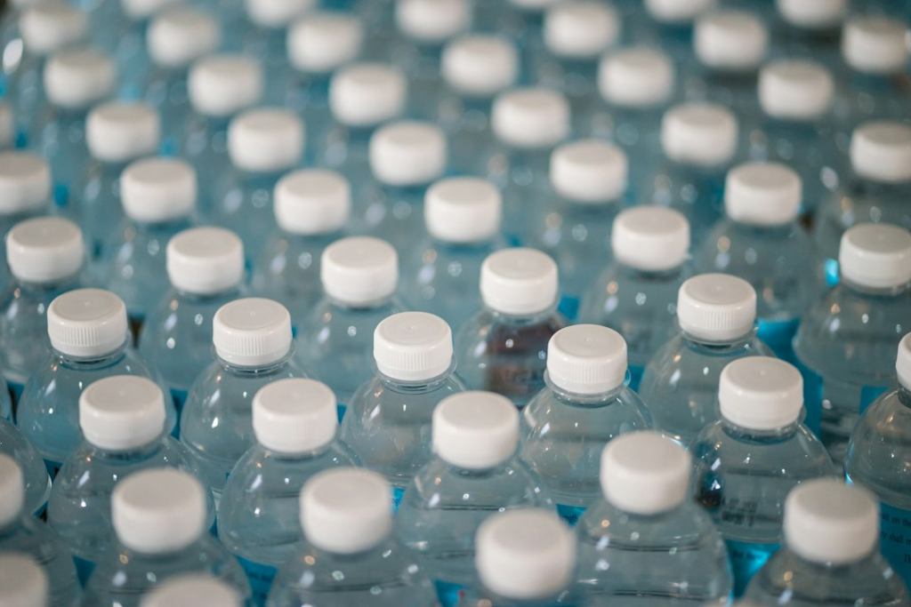Plastic bottles collected for recycling - Waste to Wealth